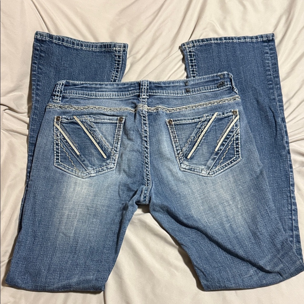 Rock & Roll Cowgirl Medium Blue Boot Cut Jeans